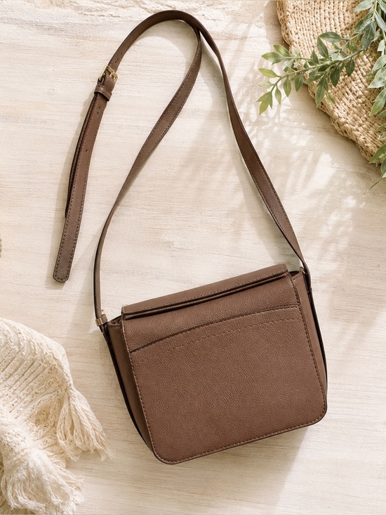 a new day Handbags - A New Day Taupe Faux Leather Crossbody Bag Adjustable Strap Target OS